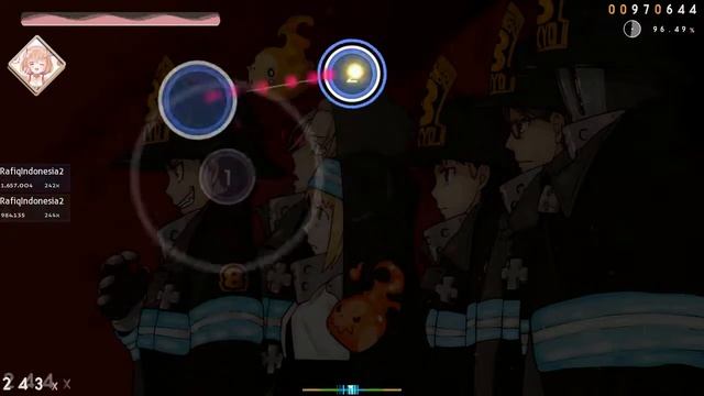 Osu! Inferno - Mrs. Green Apple (Monstrata's Insane) смотреть онлайн