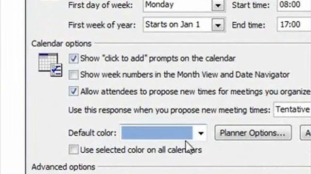 How to change the color of the calendar Outlook смотреть онлайн