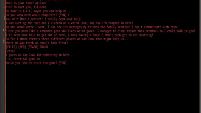 bash terminal game смотреть онлайн