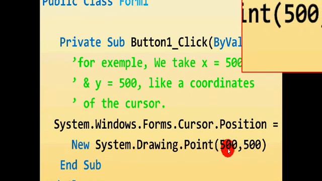 Visual Basic 2010 Change the cursor position without using API function смотреть онлайн