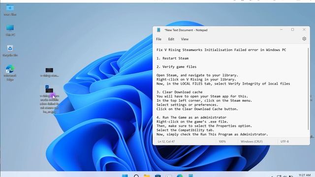 সহজেই Fix করুন V Rising Steamworks Initialisation failed error in Windows PC смотреть онлайн