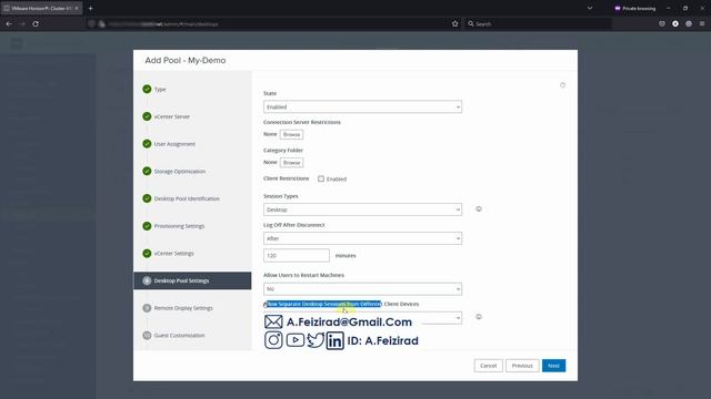 Create and Configure an Instant Clone Desktop Pool in VMware Horizon View смотреть онлайн