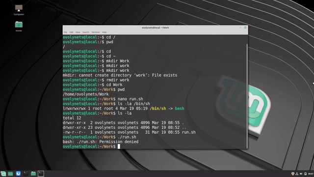 2. Basics of Linux Shell: cd, chmod and executing scripts смотреть онлайн