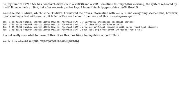 Strange disk issues sunfire x2200 freebsd 8.3 смотреть онлайн