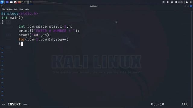How to make "Triangle type pattern" by using c- lauguage || wait for end|| #programming смотреть онлайн