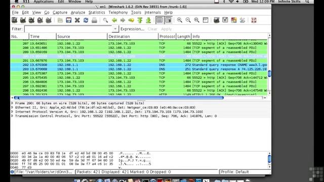 Whitehat Hacking and Penetration Testing Tutorial: Using Wireshark To Examine Packets смотреть онлайн