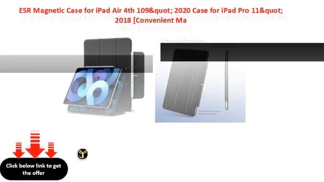 ESR Magnetic Case for iPad Air 4th 109" 2020 Case for iPad Pro 11" 2018 Convenient Ma смотреть онлайн