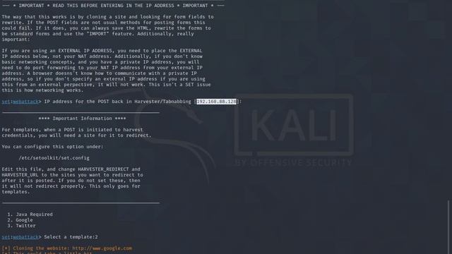 Social Engineering attack in Kali Linux смотреть онлайн