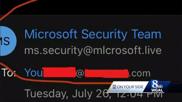 Scam email claims to be from Microsoft security team. Here's the warning sign смотреть онлайн