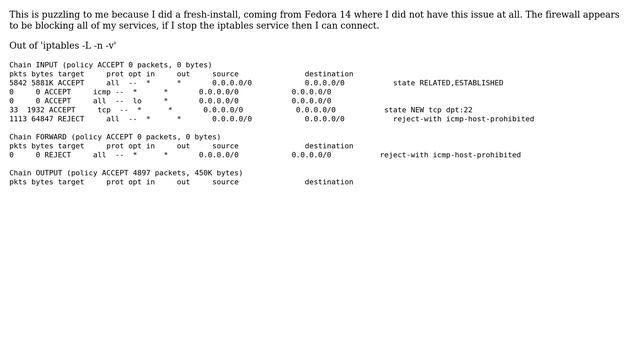 DevOps & SysAdmins: Fresh install of Fedora 14 is blocking Apache, FTP, etc смотреть онлайн