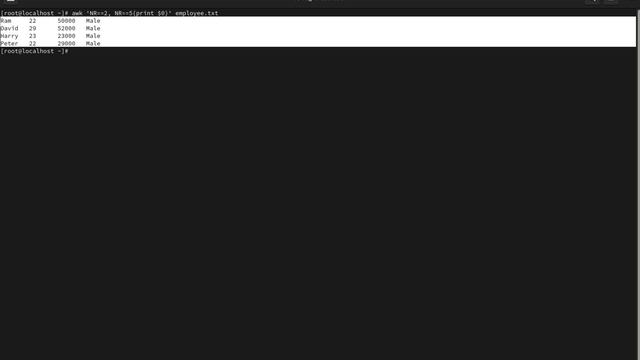 Awk Command Usage in linux смотреть онлайн