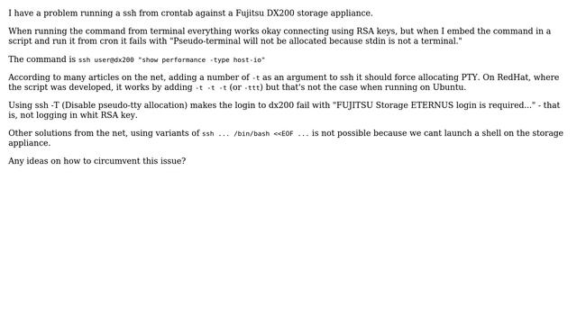Using ssh in cron script смотреть онлайн