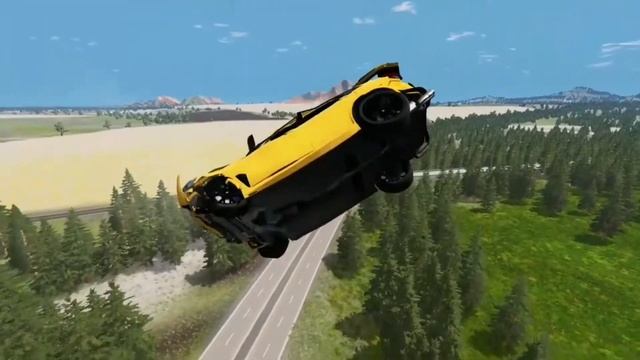 Cars in the air 5 seconds--BeamNG Drive Android#1000subscriber смотреть онлайн