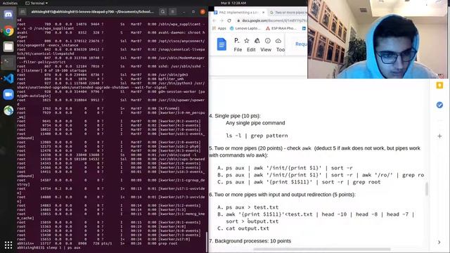 MY PA2 Demo (Linux Shell Implementation) смотреть онлайн