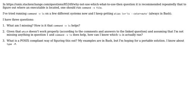 Unix & Linux: What command is my alias running? смотреть онлайн