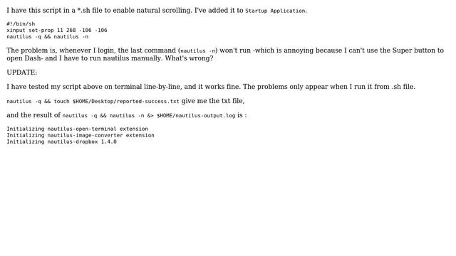 Ubuntu: Last command on .sh files won't run смотреть онлайн