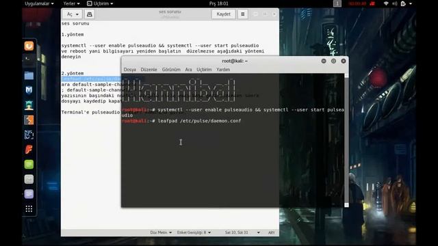 Kali Linux 2016.2 Ses Sorunu смотреть онлайн