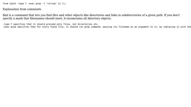 How to find all files containing specific text (string) on Linux? (53 Solutions!!) смотреть онлайн