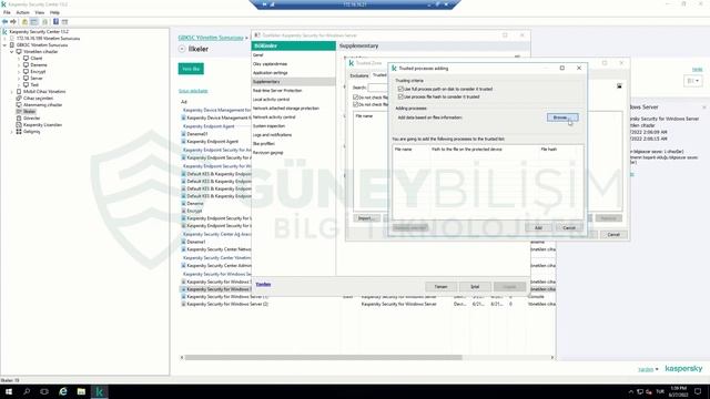 Kaspersky Security for Windows Server Trusted Processes Yapılandırılması #55 смотреть онлайн
