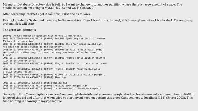 Unix & Linux: Database Directory storage is full need to change link it to new Partition смотреть онлайн