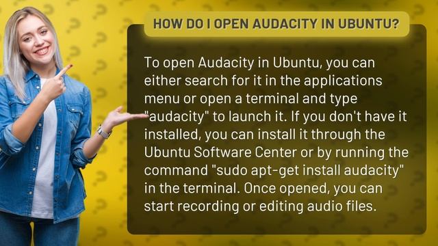 How do I open Audacity in Ubuntu? смотреть онлайн