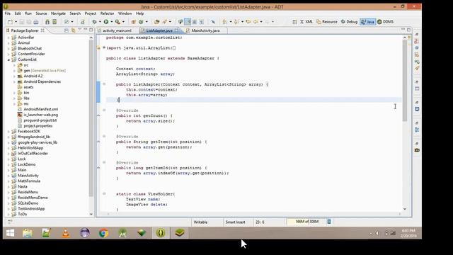 How to create custom listview with delete functionality in android смотреть онлайн