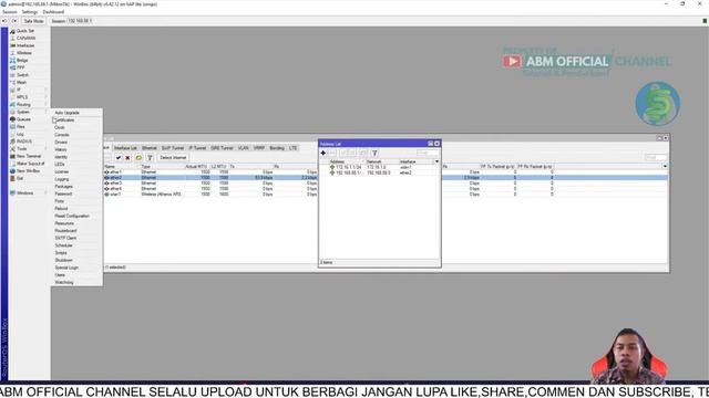 Cara Melihat interface dan reset mikrotik смотреть онлайн