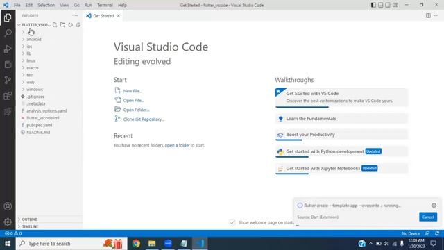 How to Create a new Flutter Project in VS CODE | Android Studio | Complete Guide Urdu | Hindi | 02 смотреть онлайн
