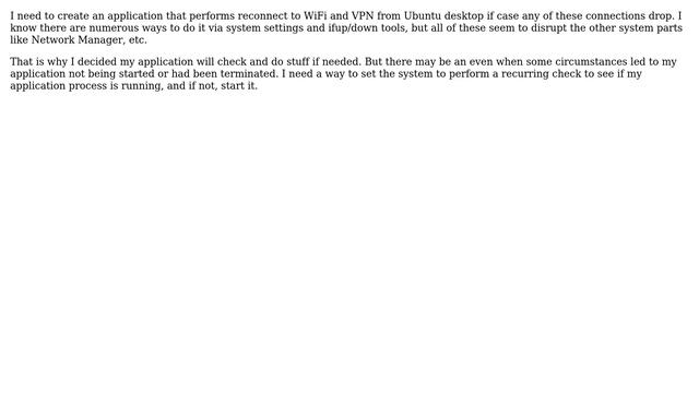 Recurring start of process in case process isn't started on Linux смотреть онлайн