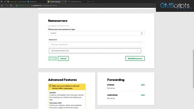 Azure DNS with Godaddy - Windows Tutorial смотреть онлайн