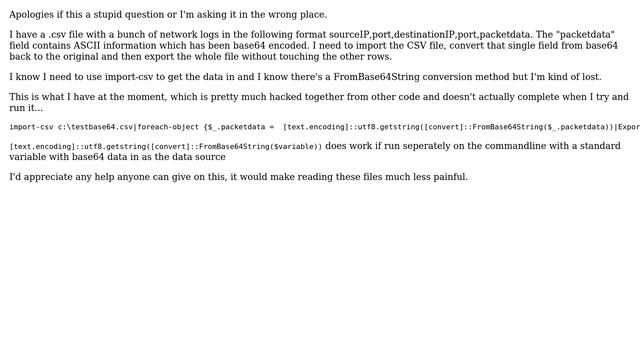 DevOps & SysAdmins: Decoding a base64 encoded field in a csv with powershell смотреть онлайн