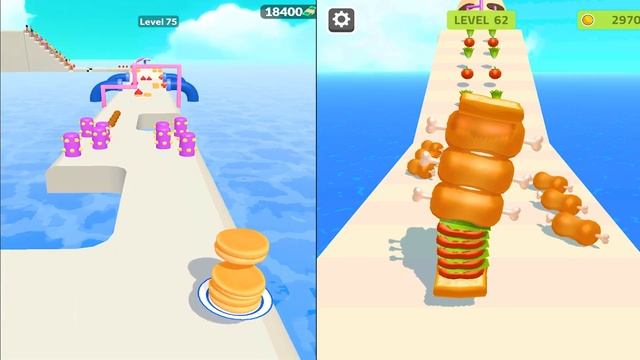 Sandwich Runner | Pancake Run - All Level Gameplay Android,iOS - NEW MEGA APK UPDATE LITTLE GAMES смотреть онлайн