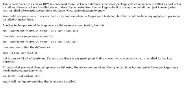 Unix & Linux: How to create a list of all applications which were manually installed? смотреть онлайн
