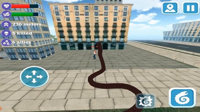 🐛Giant Worm City Destruction Simulator-By WonderAnimals-Android смотреть онлайн