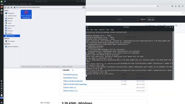 How to install Wire Desktop on MX Linux 21.3 смотреть онлайн