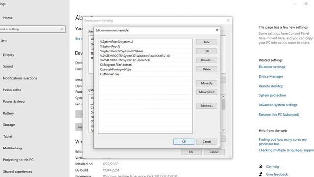How to add the path to your Mingw-w64 on Windows 10 смотреть онлайн