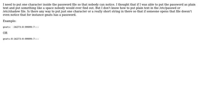 Unix & Linux: /etc/passwd shortest password (2 Solutions!!) смотреть онлайн