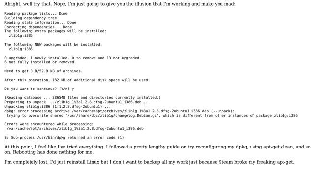 Ubuntu: Broken "unmet dependencies" list won't let me purge or install anything смотреть онлайн