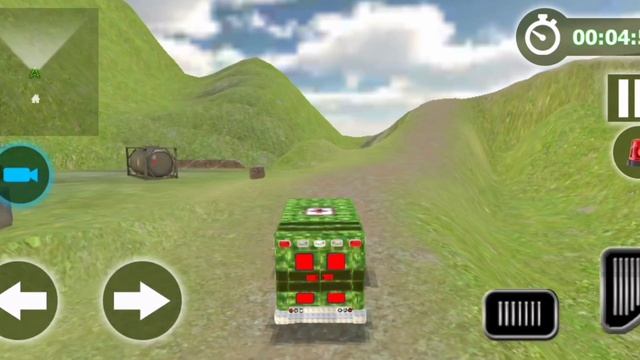 US Army Ambulance Driving Simulator - Transport Injured Soldiers To Hospital - Android Gameplay смотреть онлайн
