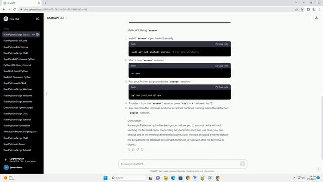 running a python script in the background смотреть онлайн