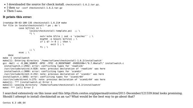 Installing checkinstall on x86_64 bit смотреть онлайн