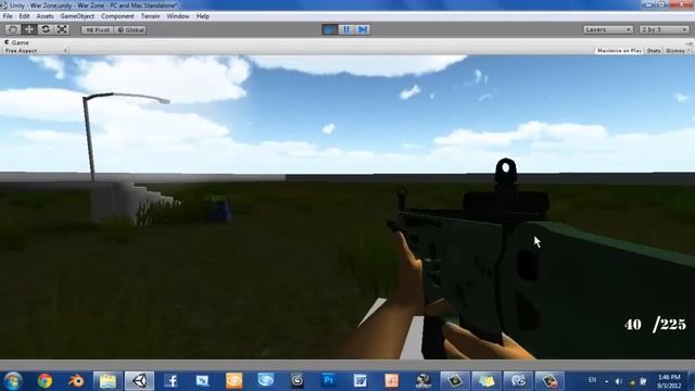 [War Zone] Blender-Unity FPS update 5 смотреть онлайн