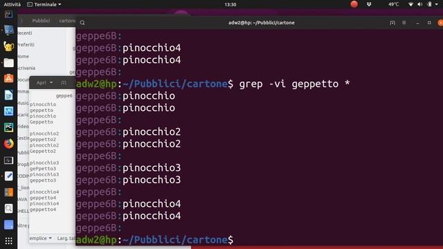 Linux cercare dentro i files: grep v Inverse match смотреть онлайн