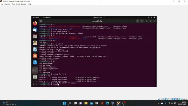 Implementasi wordcount pada hadoop versi 3.3.4 di ubuntu versi 22.04 смотреть онлайн