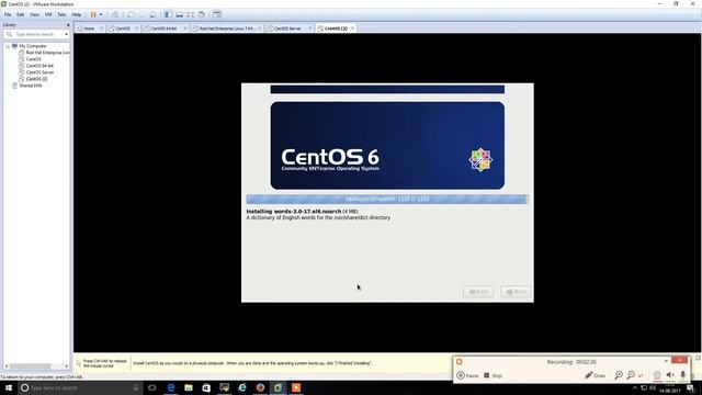 Installation Centos 6 in VMware Workstation part 2 смотреть онлайн