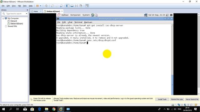 Tugas Administrasi Jaringan Konfigurasi DHCP Server di Debian 6 смотреть онлайн