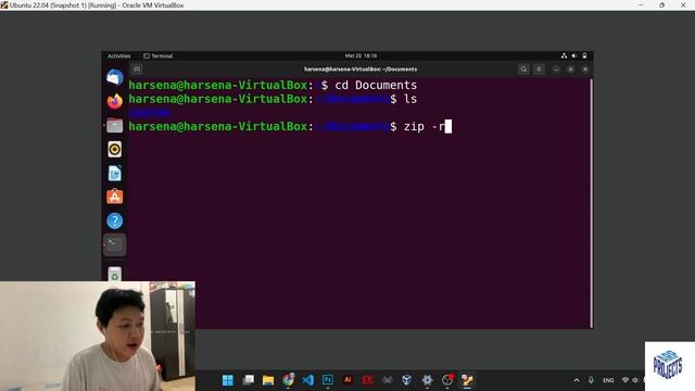 Dasar Dasar Linux(Cara Merubah Folder Menjadi Zip Dan Cara Meng-Unzipnya) смотреть онлайн