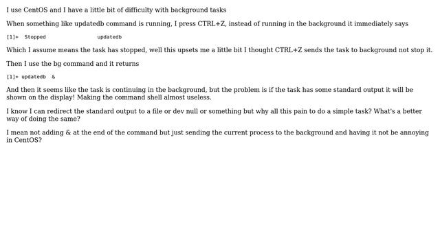 How to run something in background in Centos? смотреть онлайн