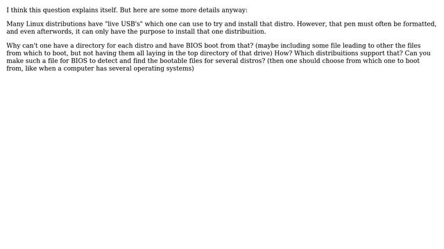 Can one make a bootable device with several distros of Linux? смотреть онлайн