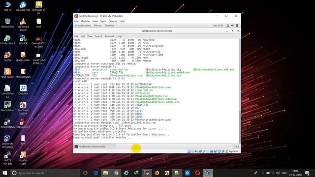 VBoxLinuxAdditions install on CentOS Linux in Tamil смотреть онлайн